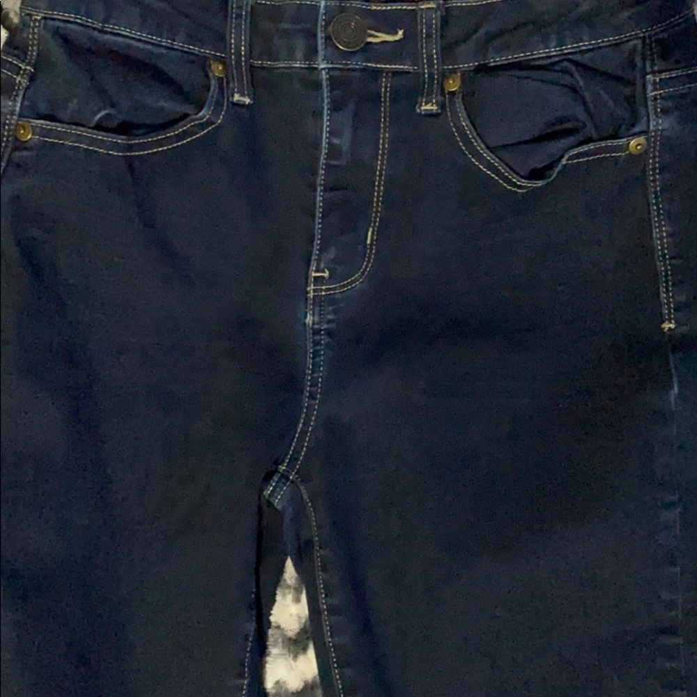 blue ish black jeans